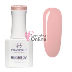 NUDE RUBBER BASE COAT Oranjolie Soak-Off de 15 ml, Nr RB03 Soft Pink